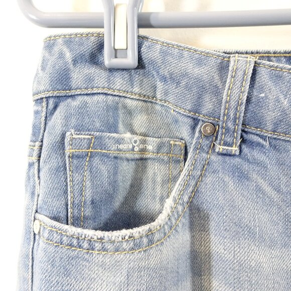 Insane Gene Distressed Panelled Denim Skirt Size L NEW Boho Festival Western - Picture 4 of 11